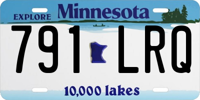 MN license plate 791LRQ