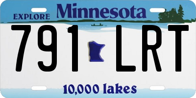 MN license plate 791LRT