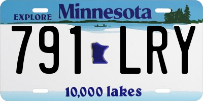 MN license plate 791LRY