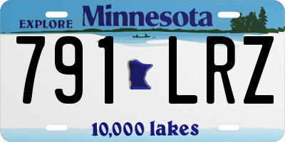 MN license plate 791LRZ