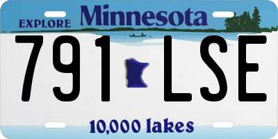 MN license plate 791LSE
