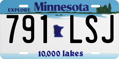 MN license plate 791LSJ