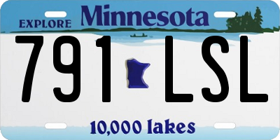 MN license plate 791LSL