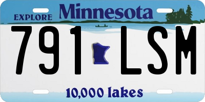 MN license plate 791LSM