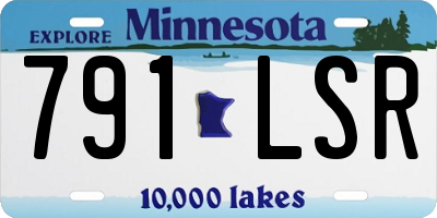 MN license plate 791LSR