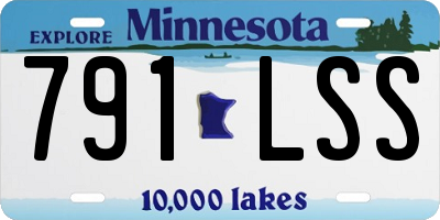 MN license plate 791LSS