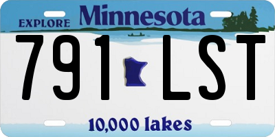 MN license plate 791LST