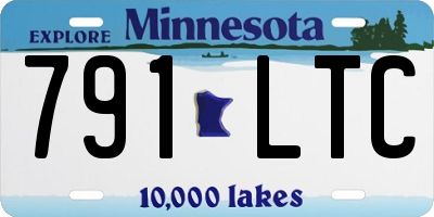 MN license plate 791LTC
