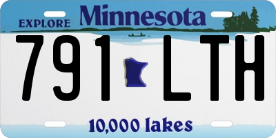 MN license plate 791LTH