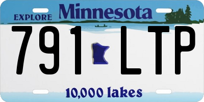 MN license plate 791LTP