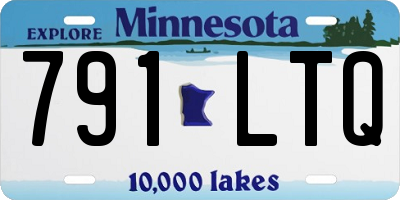 MN license plate 791LTQ