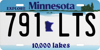 MN license plate 791LTS