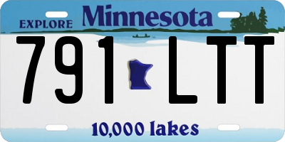 MN license plate 791LTT