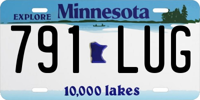 MN license plate 791LUG