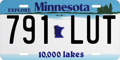 MN license plate 791LUT