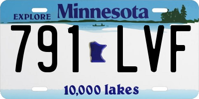 MN license plate 791LVF