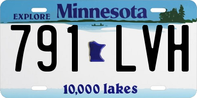 MN license plate 791LVH