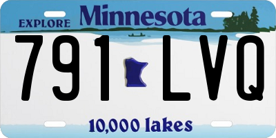 MN license plate 791LVQ