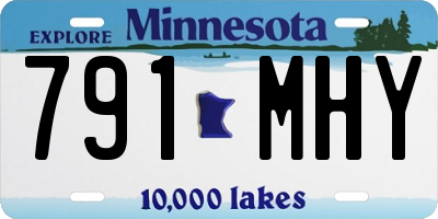 MN license plate 791MHY