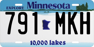 MN license plate 791MKH