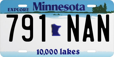 MN license plate 791NAN