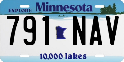 MN license plate 791NAV