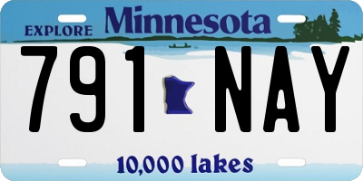 MN license plate 791NAY