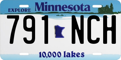 MN license plate 791NCH