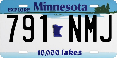 MN license plate 791NMJ