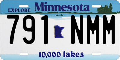 MN license plate 791NMM