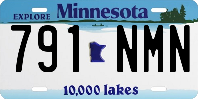 MN license plate 791NMN