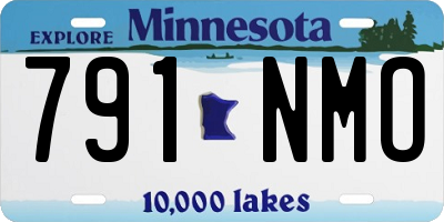 MN license plate 791NMO
