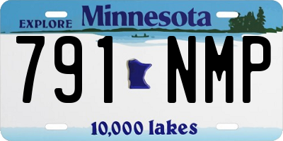 MN license plate 791NMP