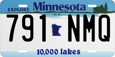 MN license plate 791NMQ