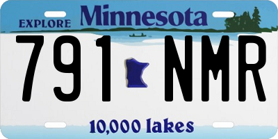MN license plate 791NMR