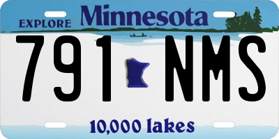 MN license plate 791NMS