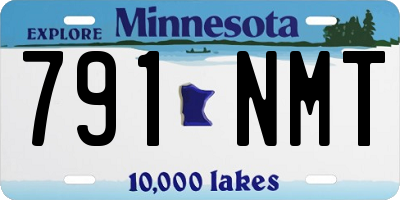 MN license plate 791NMT