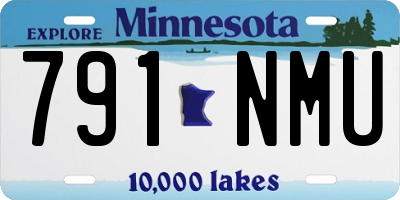 MN license plate 791NMU