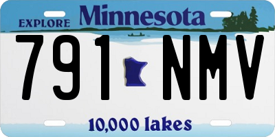 MN license plate 791NMV