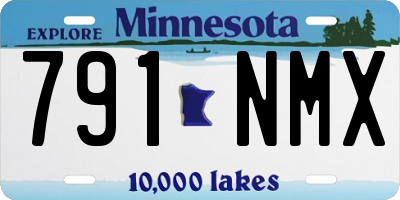 MN license plate 791NMX