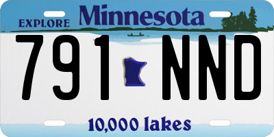MN license plate 791NND