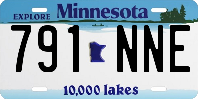 MN license plate 791NNE