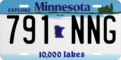 MN license plate 791NNG