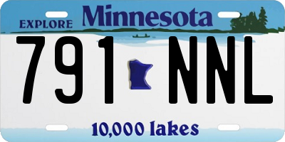 MN license plate 791NNL