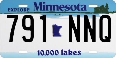 MN license plate 791NNQ