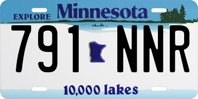 MN license plate 791NNR