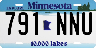 MN license plate 791NNU