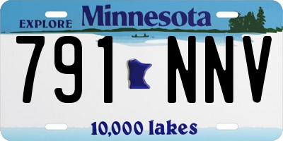 MN license plate 791NNV