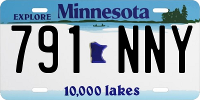 MN license plate 791NNY