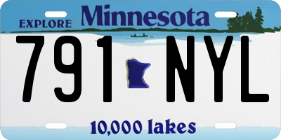 MN license plate 791NYL